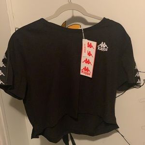 , black Kappa cropped XS shirt